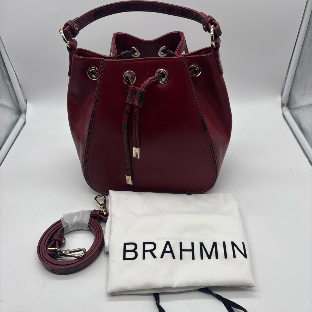 Brahmin Burgundy Shoulder Bag